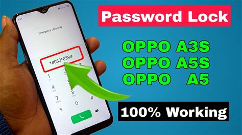 Unlock Oppo A3s with Forgotten Password or Pattern Lock.